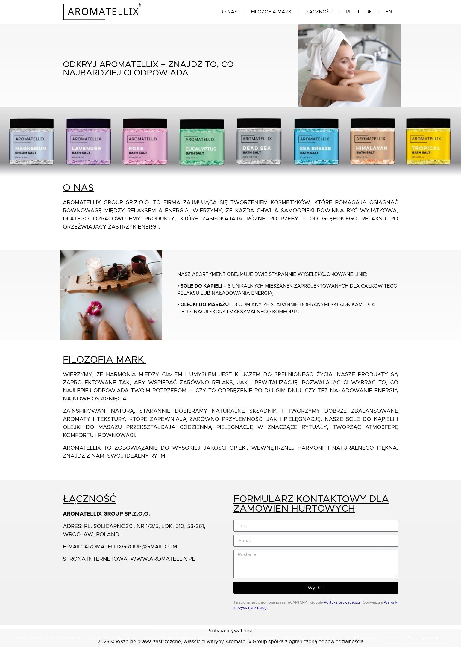 Веб-сайт aromatellix.pl